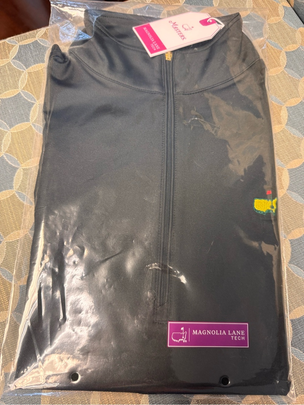 Masters Black Quarter-Zip Performance Top